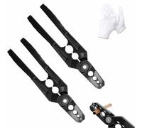 Copper Tube Rounder Pliers, 6-Hole Multi-Size Copper Pipe Repair Pliers, Manual Copper Pipe Shaping Tool for HVAC Plumbing for 1/4in, 3/8in, 1/2in, 5/8in, 3/4in, 7/8in Copper & Aluminum (2pcs)