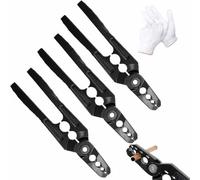 Copper Tube Rounder Pliers, 6-Hole Multi-Size Copper Pipe Repair Pliers, Manual Copper Pipe Shaping Tool for HVAC Plumbing for 1/4in, 3/8in, 1/2in, 5/8in, 3/4in, 7/8in Copper & Aluminum (3pcs)