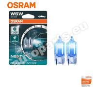 Coppia De Lámparas De Posición OSRAM W5W Cool Blue Recambio Compatible Para Auto