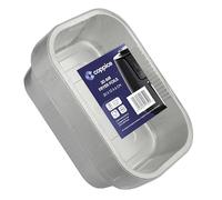 Coppice Bandejas de Aluminio Rectangulares para Freidora de Aire Horno BBQ Asar Congelador Microondas 20x13x6 cm 20 unidades