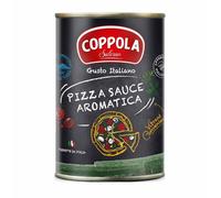 Coppola Pizza Sauce, Salsa de Tomate Aromatizada para Pizza 400 g (Pack de 12)