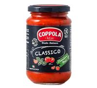 Coppola Sugo Classico, Salsa de tomate con albahaca - Sin azúcar añadida 350g (Caja de 6)