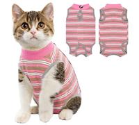 Coppthinktu Traje de recuperación para gatos femenino, traje de recuperación de cirugía para gatos, mameluco para gatos después de la cirugía para enfermedades quirúrgicas de la piel, heridas