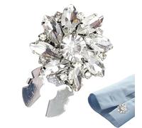 Copribottoni Con Strass - Eleganti Copribottoni Per Camicie, Gemelli Decorativi Per Maniche | Clip Donna, Accessorio Abbigliamento Chic E Raffinato Per Occasioni Speciali