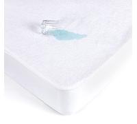 Coprimaterasso Singolo Impermeabile 90 x 190/200 cm Microfibra, Proteggi Materasso in Morbida Spugna con Angoli, Anallergico Antiacaro e Antibatterico, Bianco