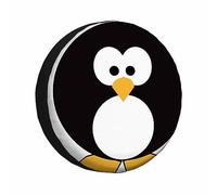 Copriruota di scorta a Forma di pinguino, semplice e accattivante, con Stampa a Forma di pinguino, universale, Resistente Alle Intemperie, per Camper, roulotte e viaggi (17 pollici)