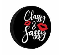 Copriruota di scorta con Motivo Classy and Sassy Kiss e carattere artistico Sassy Lady Brash Girl, protezioni universali per ruote resistenti Alle Intemperie, copriruota per Camper, roulotte e Via