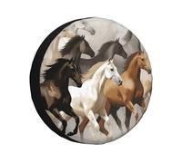 Copriruota di scorta, graziosi copriruota a Forma di Cavallo, resistenti Alle Intemperie, universali, adatti per rimorchi, Camper, SUV, camion, Auto, Camper, rimorchi, accessori da 16 pollici