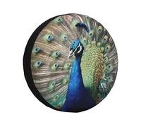 Copriruota di scorta The Peacock Copriruota resistenti Alle Intemperie Copriruota universali adatti per rimorchi, Camper, SUV, camion, Auto, Camper, rimorchi, accessori da 14 pollici