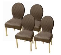 Coprisedie Da Pranzo Con Schienale Rotondo Piccola/grande Fodera Per Sedia Con Schienale Rotondo Senza Braccioli Gambe In Legno Massello Coperture Per Sedie Laterali Ovali Moderne (Color: