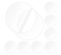 Coptiner 10 almohadillas adhesivas transparentes de doble cara para montaje de calcomanías transparentes para colgar en paredes, almohadillas adhesivas de nano gel, cinta precortada de dos caras