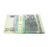 Copy Prop Fake Money Replica Props 80 x €20 EURO Bills Reproduction | Réplicas de billetes de banco de fantasía para entretenimiento, películas, juegos, pistolas de dinero y decoraciones