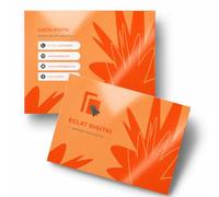 COPYKREA - Tarjetas de visita personalizadas en 65x65 cm cuadrado | Acabado laminado impermeable a elegir en brillo o mate | Papel 300g | Pack 1.000 unidades