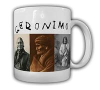 Copytec Taza Geronimo Indian Jefe Bedonkohe Apache Medicina America Gokhlayeh el Bostezo Firma Occidental imagen#21407