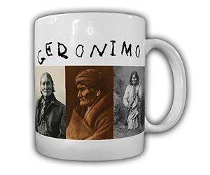 Copytec Taza Geronimo Indian Jefe Bedonkohe Apache Medicina America Gokhlayeh el Bostezo Firma Occidental imagen#21407