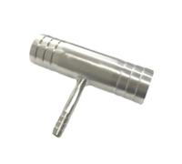 COQFBHJBRH 1pcs 6 8 10 12 14 16 19 20 25 32 38-51mm Hose Reducer Tee 3 Ways Splitter 304 Stainless Steel Hosetail Connector Coupler Fitting(25-20-25mm) COQFBHJBRH