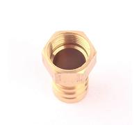COQFBHJBRH Garden Hose Fittings 1/2” Female Thread 19mm Connector Brass Material Home Garden Water Pipe Fittings Gas Oil Pipe (Color : Gold, Diameter : 1/2'') COQFBHJBRH