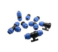 COQFBHJBRH Garden Plumbing ID 20mm Straight Tee Elbow 1/2" Thread Type Connector Valve and Garden Irrigation Hose Connection 1 Piece (Color : Gold) COQFBHJBRH