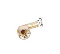 COQFBHJBRH Garden Sprinkler Watering Sprayer Garden Irrigation 1/2" Internal Thread to 10/12/14/16mm Elbow Connector Copper Barbed Pipe Fitting Hose Quick Connector (Color : Gold) COQFBHJBRH