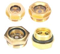 COQFBHJBRH Metric BSPP Thread Male Brass Oil Level Sight Glass Window Hex Head For Air Compressor Gearbox 5 bar(M33x1.5) COQFBHJBRH