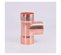 COQFBHJBRH Pipe Fittings 3/4" 7/8" 1" 19 22 25 28mm Inner Diameter 99.9% Copper End Tee with Tin (Color : ID 22mm Wall 1.5mm) COQFBHJBRH