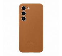 Coque en cuir pour Samsung Galaxy S23 5G Beige