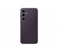 Coque en silicone avec lanière pour Samsung Galaxy S24+ Violet Foncé