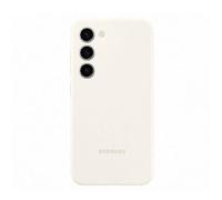 Coque en silicone pour Samsung Galaxy S23 5G Crème