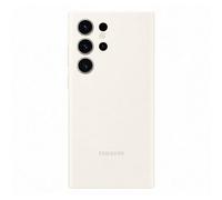 Coque en silicone pour Samsung Galaxy S23 Ultra 5G Crème