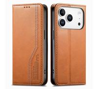 COQUE Funda Cartera con Cierre magnético para Blackview Wave 7C con Correa de muñeca elástica, Tarjetero Incorporado y Soporte Ajustable, Carcasa Protectora anticaídas para Blackview Wave 7C-Marrón