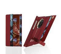 COQUE Funda de Cuero con Tapa para Huawei Mate XT, Soporte, Cierre magnético, Funda Plegable con Tapa para teléfono con Ventana para Huawei Mate XT-Rojo