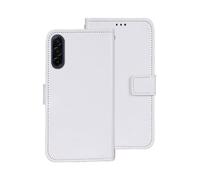 COQUE Funda Galaxy S25 FE,Cartera con Solapa Izquierda y Derecha y Ranura para Tarjetas de teléfono,Funda para Samsung Galaxy S25 FE 5G-Blanco