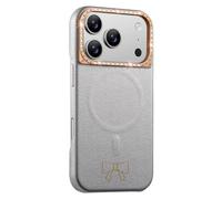 COQUE Funda magnética para Apple iPhone 17 Pro, con imán Potente Integrado, Adorno de Diamantes de imitación, Marco de Lente de aleación de Zinc, Elegante Cubierta para Apple iPhone 17 Pro-Astilla