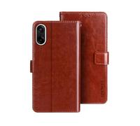 COQUE Funda Nord CE5,Cartera con Solapa Izquierda y Derecha y Ranura para Tarjetas de teléfono,Funda para Oneplus Nord CE5 5G-Marrón