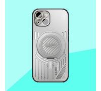 COQUE Funda para Apple iPhone 15,Soporte de Anillo Giratorio 360°, Diseño Elegante en TPU Agujereado, Apple iPhone 15(Figura 2)