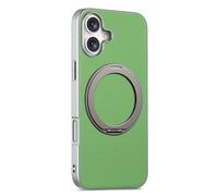 COQUE Funda para Apple iPhone 16 Plus con Soporte Anillo magnético, protección contra caídas y Golpes de 3 m, Ajuste Delgado con Soporte Giratorio de 360° para Oficina, Coche y Gimnasio-Verde