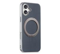 COQUE Funda para Apple iPhone 16 Plus con Soporte Anillo magnético, protección contra caídas y Golpes de 3 m, Ajuste Delgado con Soporte Giratorio de 360° para Oficina, Coche y Gimnasio-Azul