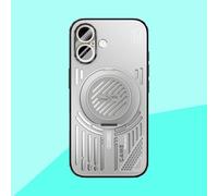 COQUE Funda para Apple iPhone 16,Soporte de Anillo Giratorio 360°, Diseño Elegante en TPU Agujereado, Apple iPhone 16(Figura 2)