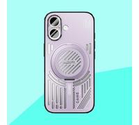 COQUE Funda para Apple iPhone 16,Soporte de Anillo Giratorio 360°, Diseño Elegante en TPU Agujereado, Apple iPhone 16(Figura 5)