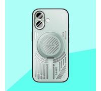 COQUE Funda para Apple iPhone 16,Soporte de Anillo Giratorio 360°, Diseño Elegante en TPU Agujereado, Apple iPhone 16(Figura 3)