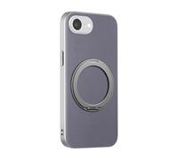 COQUE Funda para Apple iPhone 16e con Soporte Anillo magnético, protección contra caídas y Golpes de 3 m, Ajuste Delgado con Soporte Giratorio de 360° para Oficina, Coche y Gimnasio-Púrpura