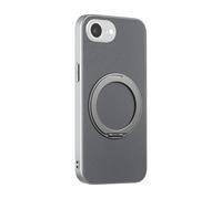 COQUE Funda para Apple iPhone 16e con Soporte Anillo magnético, protección contra caídas y Golpes de 3 m, Ajuste Delgado con Soporte Giratorio de 360° para Oficina, Coche y Gimnasio-Gris