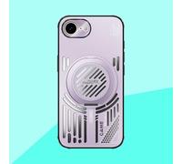 COQUE Funda para Apple iPhone 16e,Soporte de Anillo Giratorio 360°, Diseño Elegante en TPU Agujereado, Apple iPhone 16e(Figura 5)