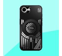 COQUE Funda para Apple iPhone 16e,Soporte de Anillo Giratorio 360°, Diseño Elegante en TPU Agujereado, Apple iPhone 16e(Figura 1)