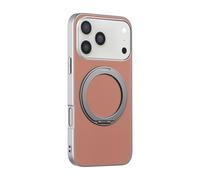 COQUE Funda para Apple iPhone 17 Pro MAX con Soporte Anillo magnético, protección contra caídas y Golpes de 3 m, Ajuste Delgado con Soporte Giratorio de 360° para Oficina, Coche y Gimnasio-Rosa
