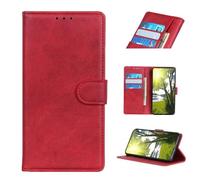 COQUE Funda para OnePlus 15R, Tipo Cartera con Textura de Vaca y 3 Ranuras para Tarjetas, Compatible con OnePlus 15R-Red