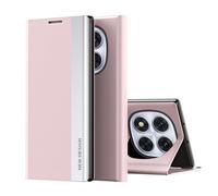 COQUE Funda para Redmi Note 14 Pro,Funda magnética con Tapa para teléfono Inteligente,Carcasa de TPU a Prueba de Golpes para Xiaomi Redmi Note 14 Pro 5G-Rosa