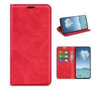 COQUE Funda para Samsung Galaxy S26 Ultra Shell, Delgada De Cuero Ultrafina Teléfono con Tapa con Ranura para Tarjeta De Cuero Samsung Galaxy S26 Ultra-Rojo