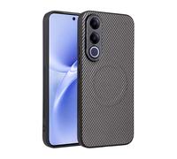 COQUE Funda para Vivo V70 FE, TPU con Fibra De Car, Resistente a Golpes y Caídas,Vivo V70 FE, con Bobina Magnética Invisible Integrada(Gris)