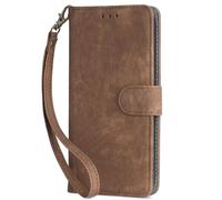 COQUE Funda para ZTE Blade A56 4G Funda Abatible (A Prueba de Golpes) Protección (RFID) Funda de Cuero de Primera Calidad con Ranura para Tarjetas-Marrón